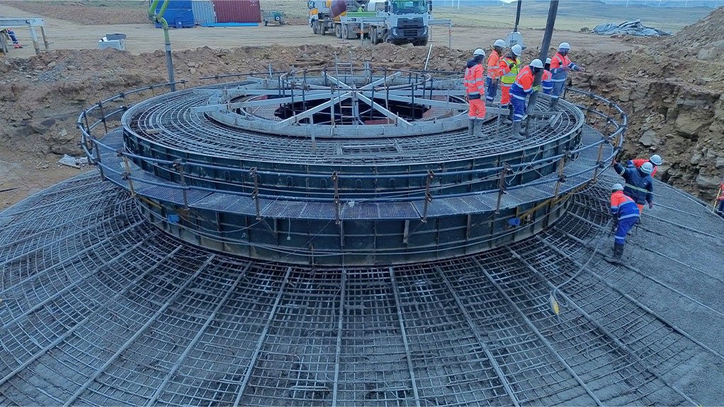 Concor Pioneers Hollow-Cast Wind Turbine Foundations in South Africa