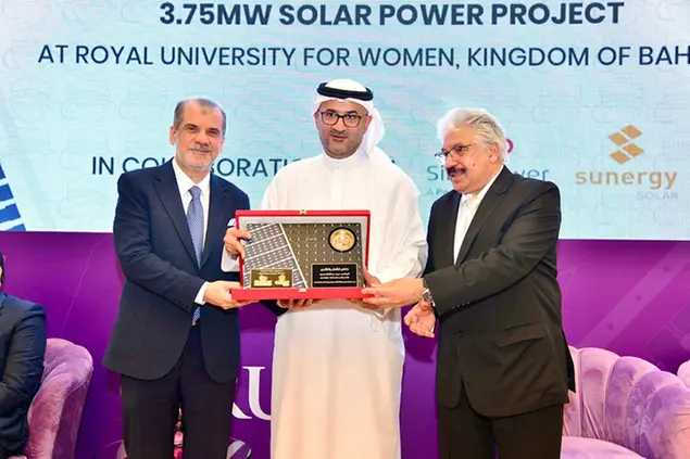 Royal University for Women (RUW) in Bahrain Unveils Solar Carport Project